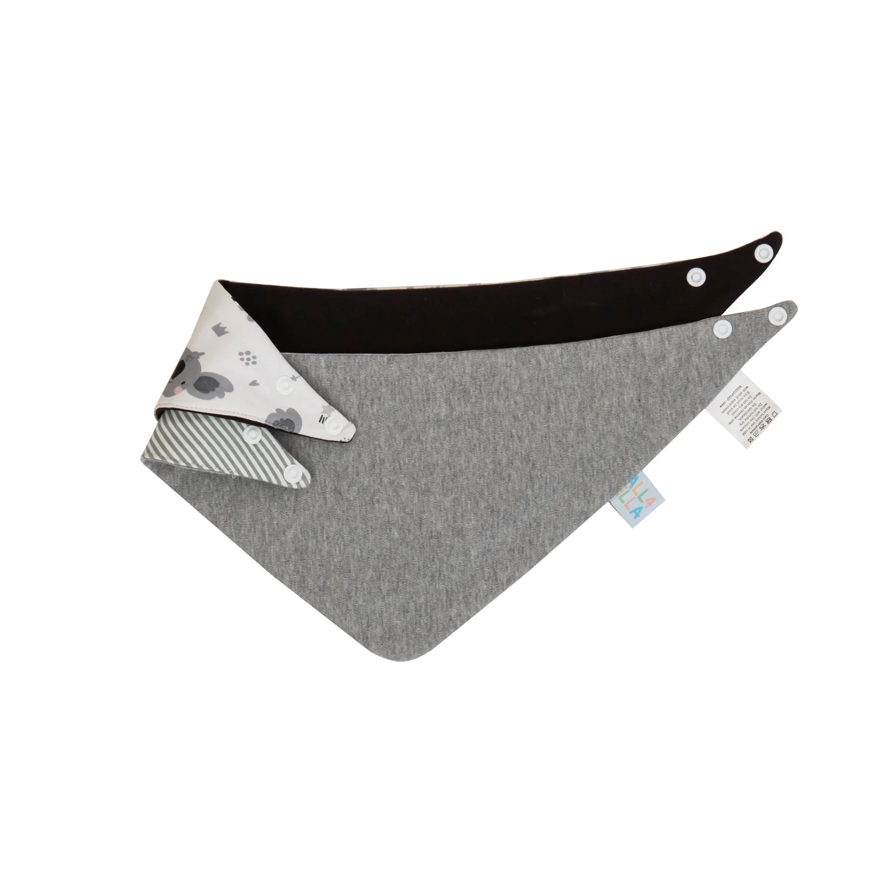 Bandana Bibs Reversible 2pk - Grey Koala