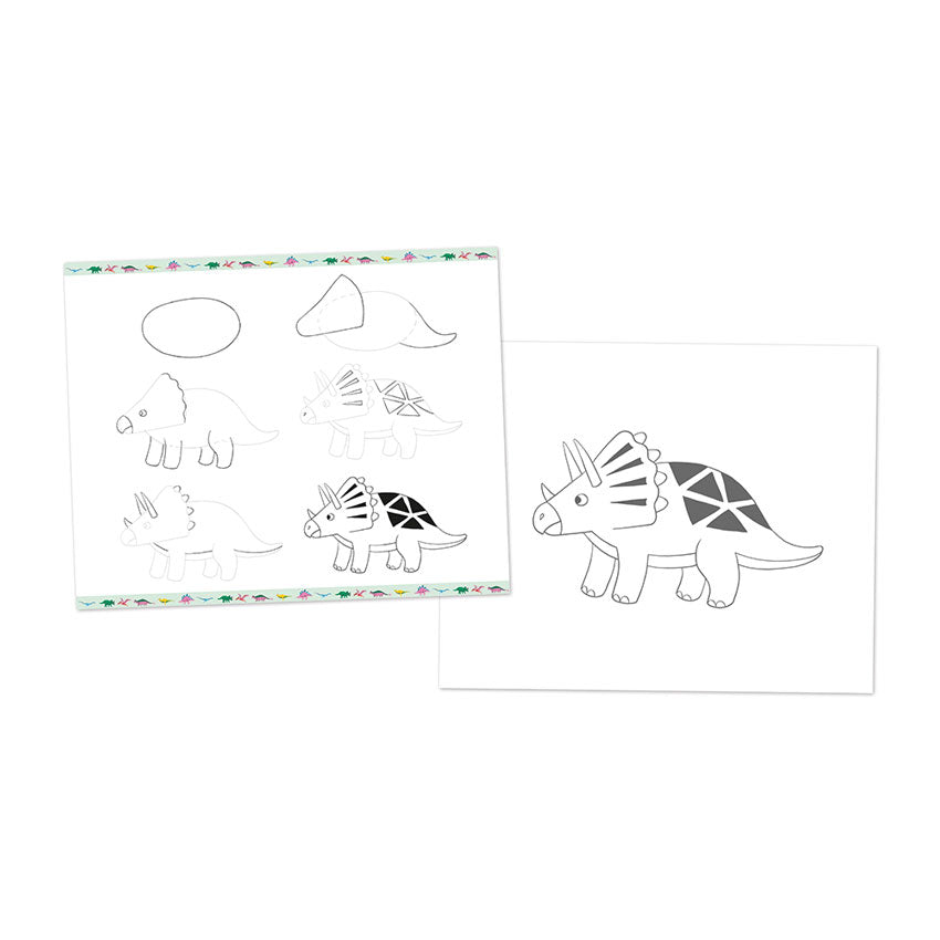 Step by Step Drawing Dinos