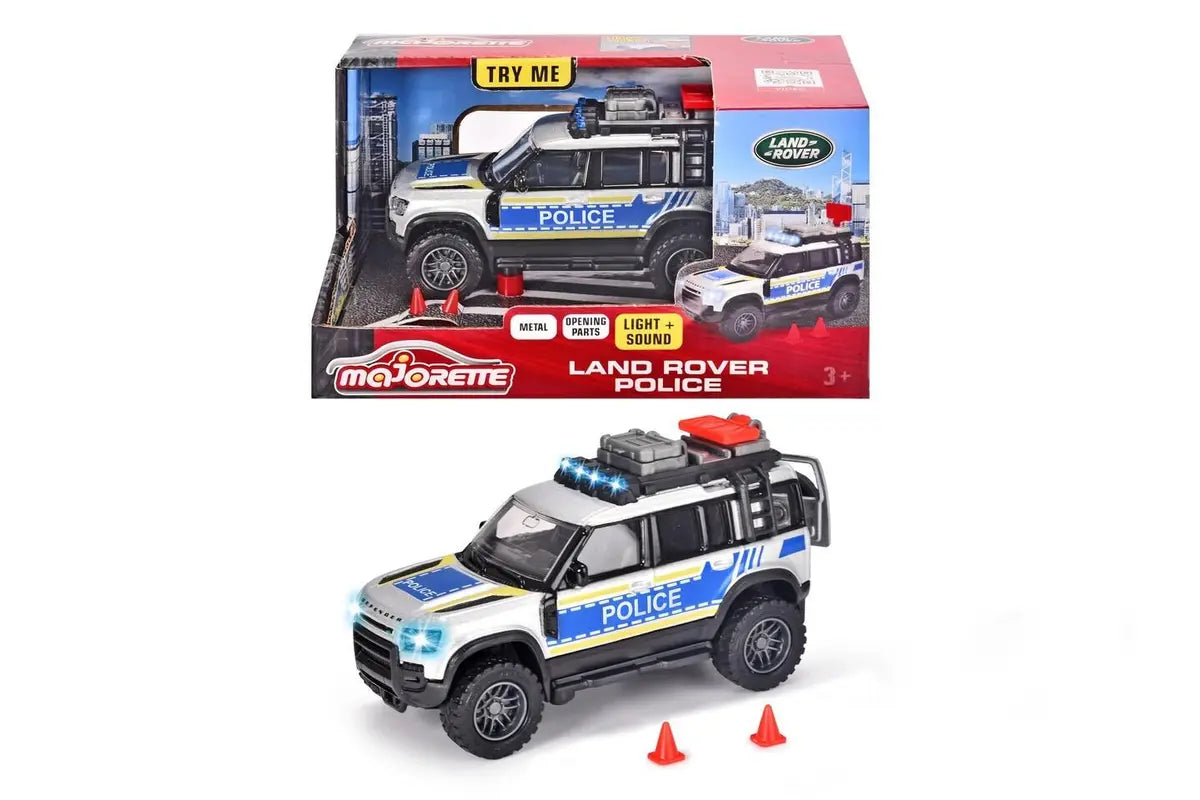 Majorette Grand Series - Land Rover Defender Police Vehicle