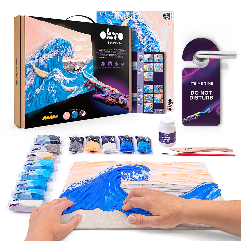 Sensory Art Creative Set - Big Wave in Kanagawa