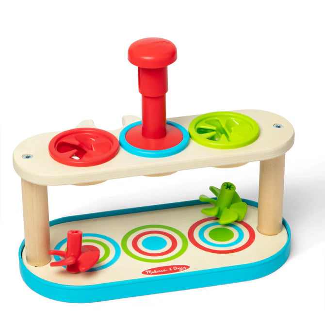 Melissa & Doug - Match & Push Spinning Tops