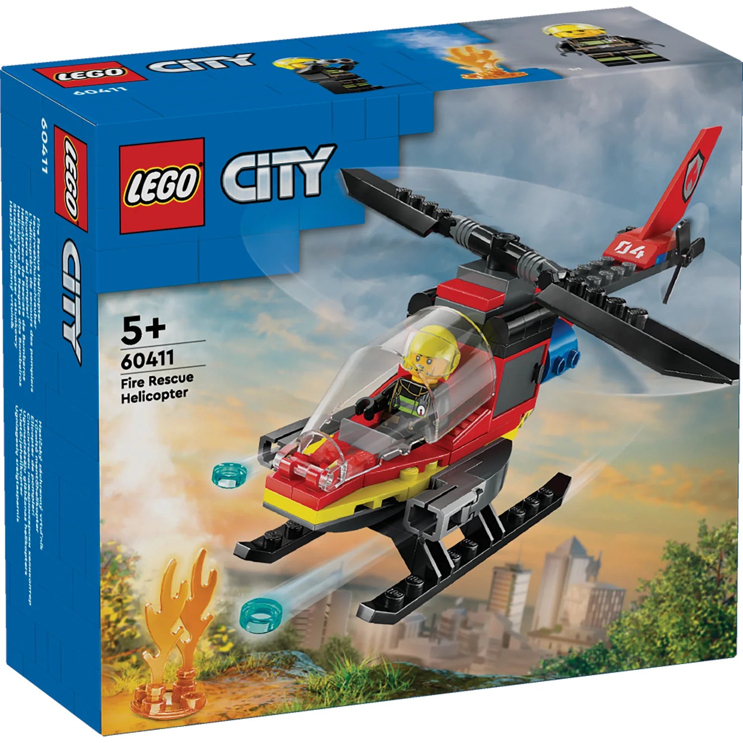 City - Fire Rescue Helicopter (60411)