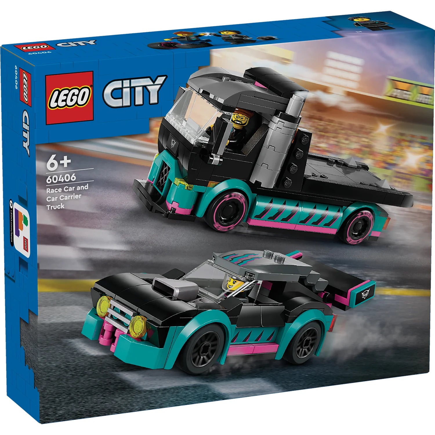 LEGO® City - Race Car and Car Carrier Truck (60406)