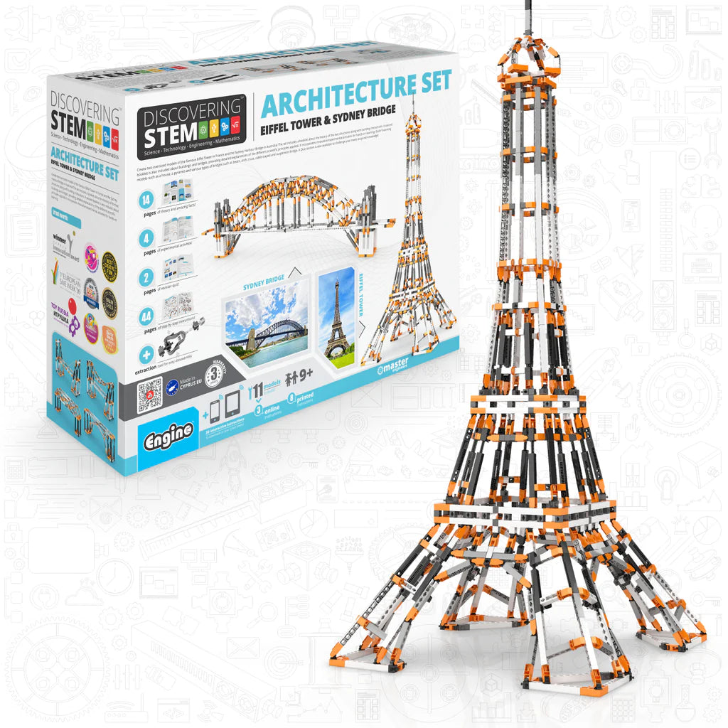 Discovering STEM - Architecture Set - Eiffel Tower and Sydney Harbour Bridge