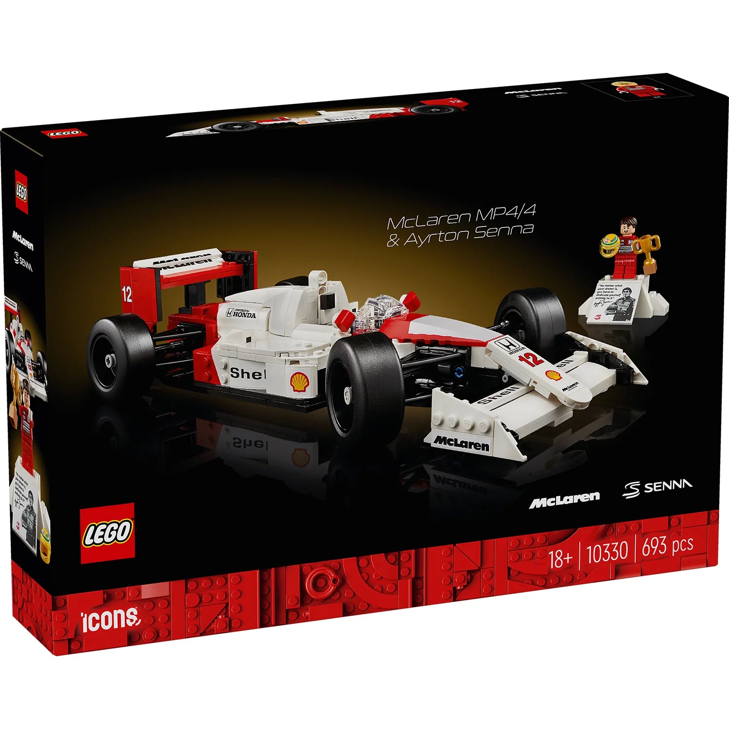 LEGO® Icons McLaren MP4/4 & Ayrton Senna (10330)