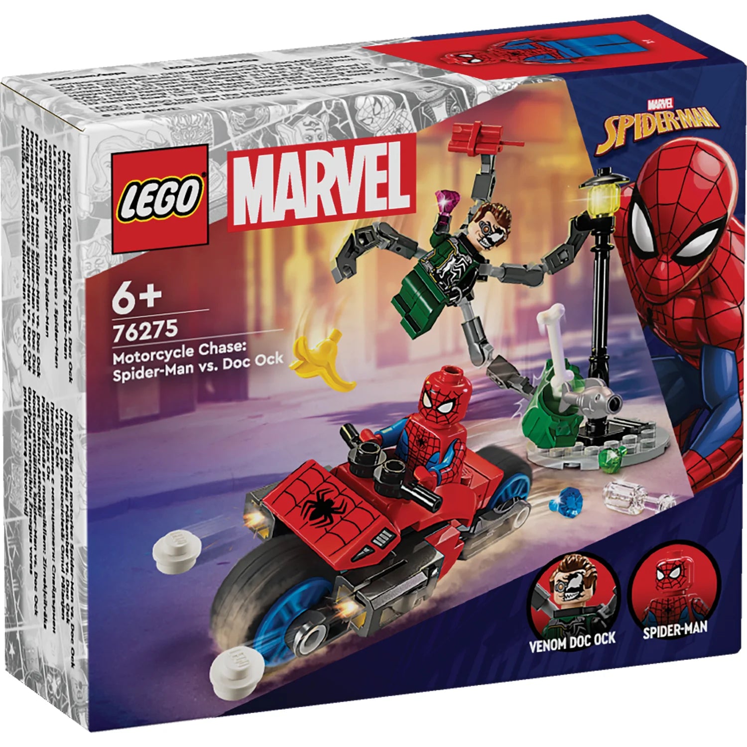 LEGO® Marvel Motorcycle Chase:  Spider-Man vs Doc Ock (76275)