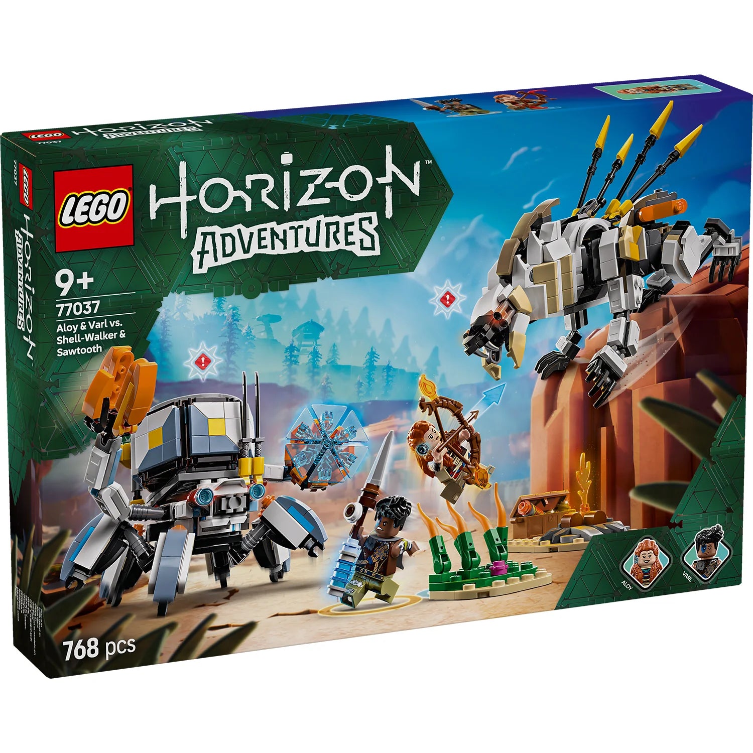 Horizon Adventures™ Aloy & Varl vs. Shell-Walker & Sawtooth (77037)