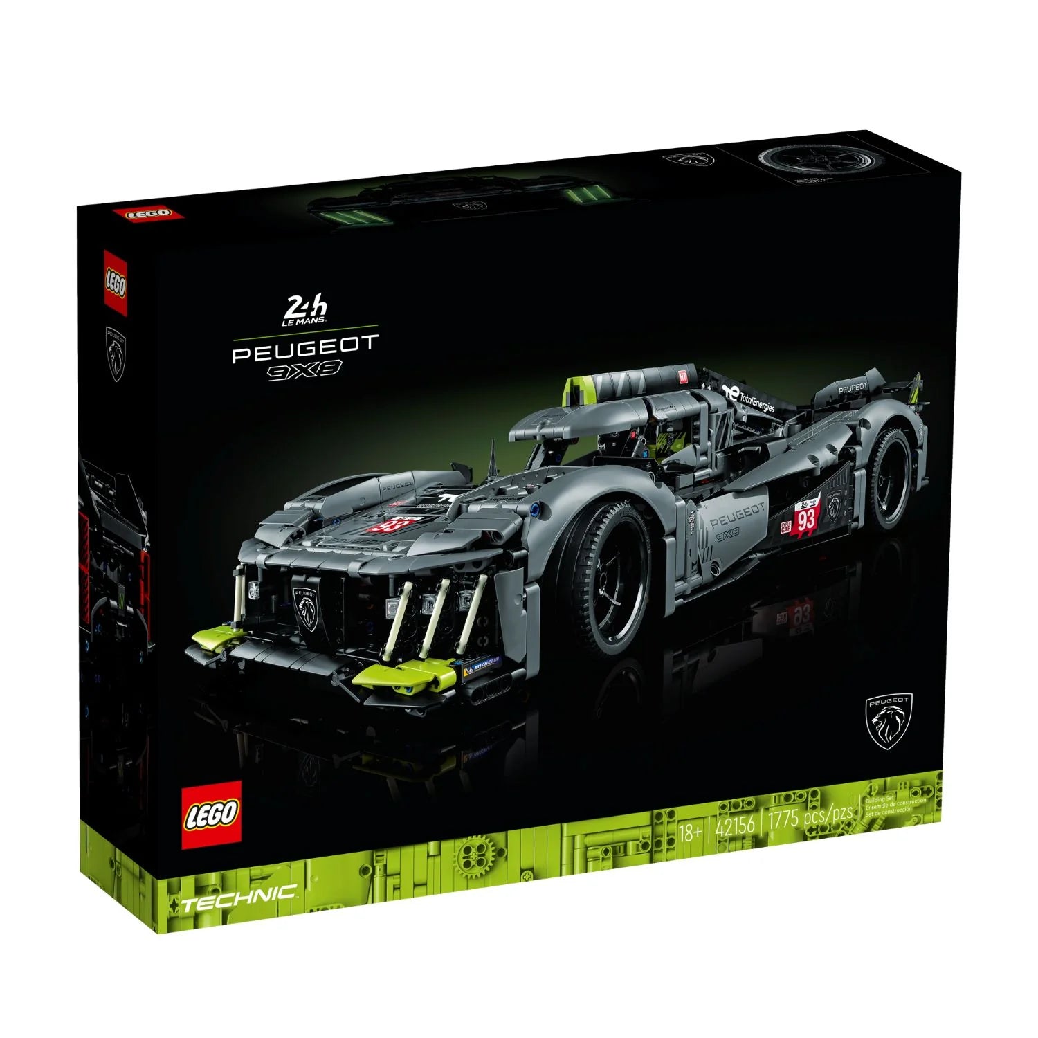 LEGO® Technic - PEUGEOT 9X8 24H Le Mans Hybrid Hypercar (42156)