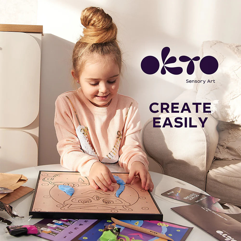 Okto - Owl Colouring With Clay Set