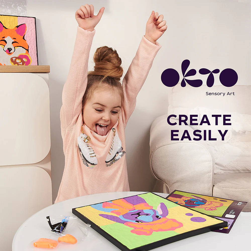 Okto - Bunny Colouring Clay Set