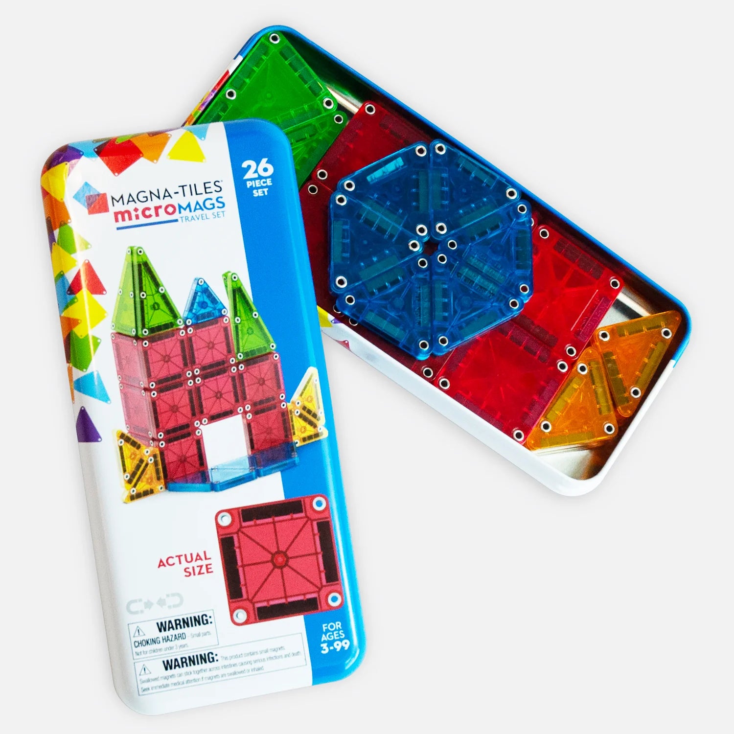 Magna-Tiles - MicroMags Travel Set - 26 Piece Set