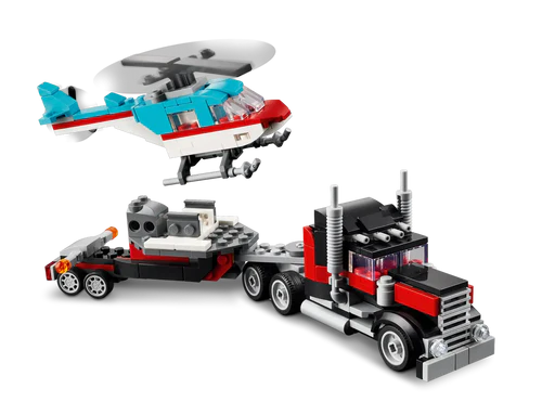 Creator 3-in-1 - Flatbed Truck with Helicopter (31146)