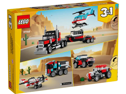 Creator 3-in-1 - Flatbed Truck with Helicopter (31146)