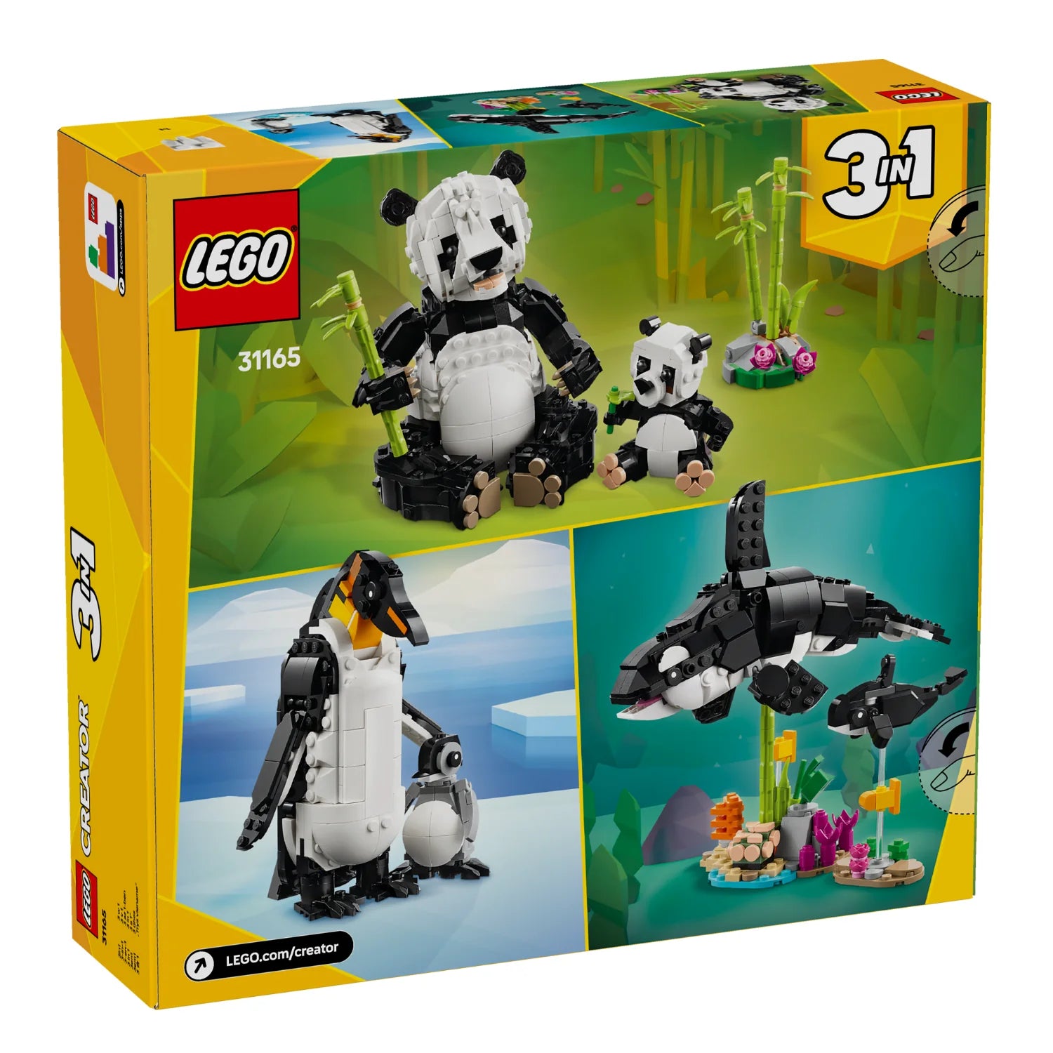 Creator 3-in-1 Wild Families:  Panda Family (31165)