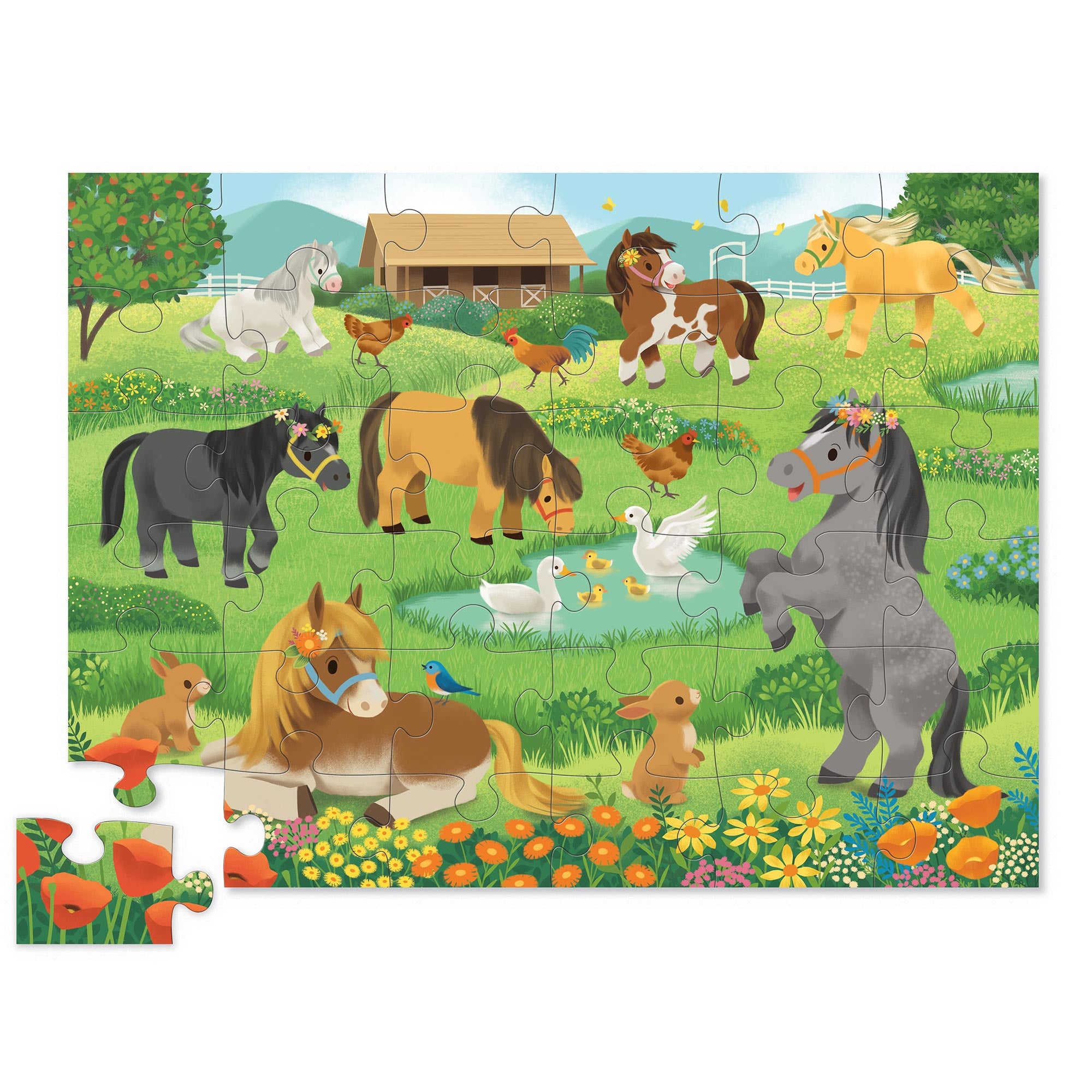 Classic Floor Puzzle 36pc - Pretty Ponies