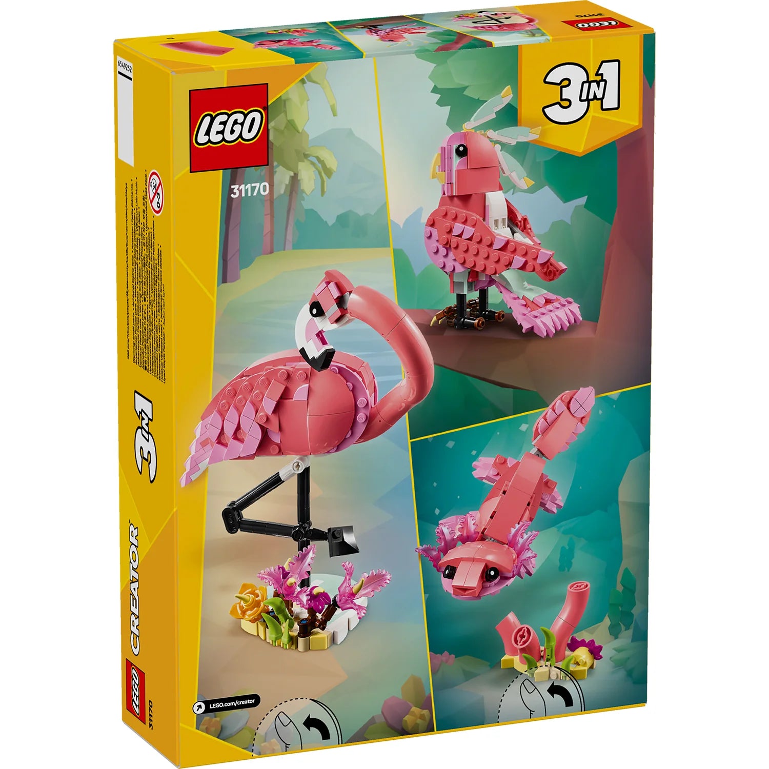 Creator 3-in-1 Wild Animals: Pink Flamingo (31170)