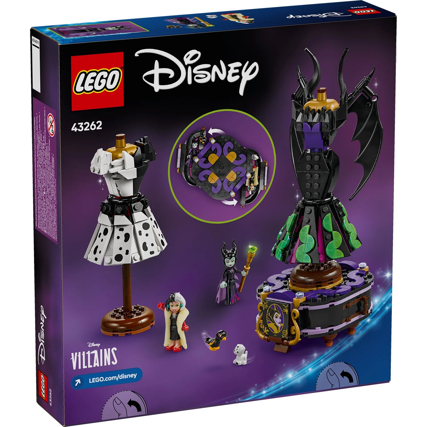 Disney™ - Villains Maleficent’s and Cruella De Vil’s Dresses (43262)