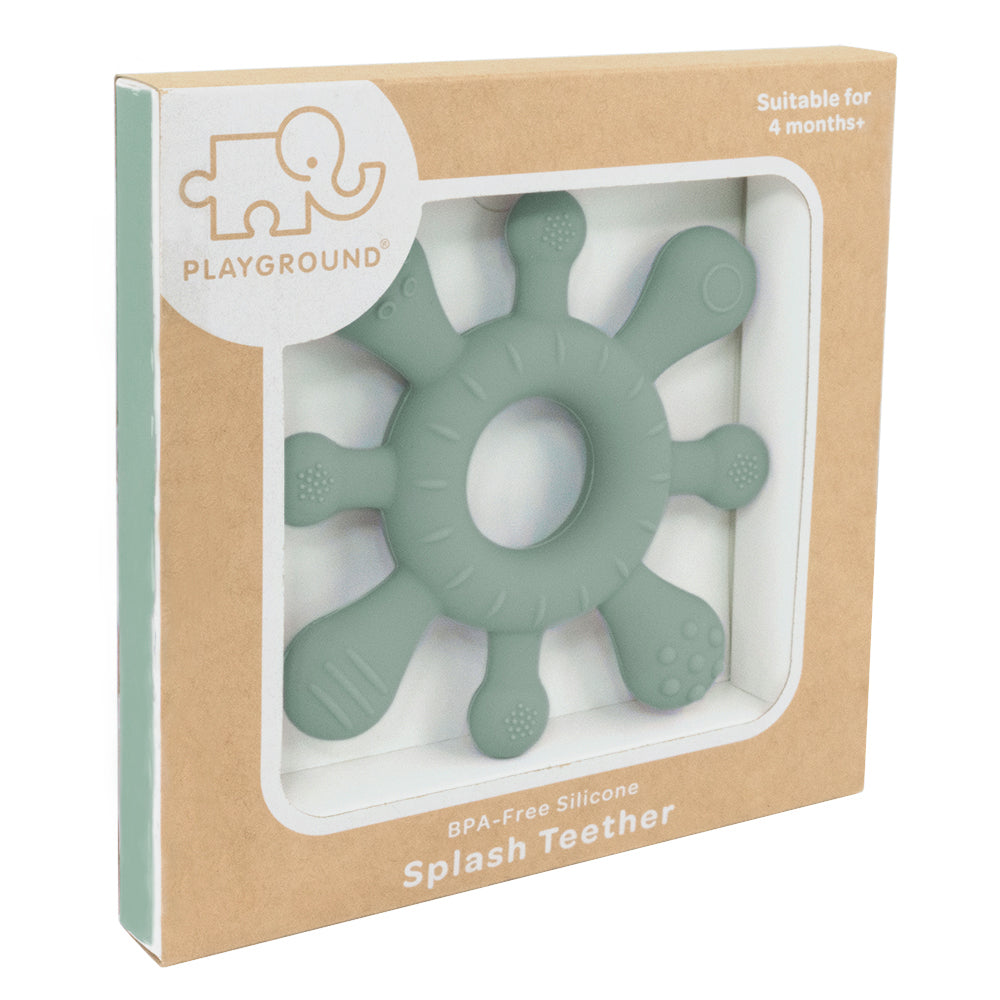 Playground - Silicone Splash Teether - Sage