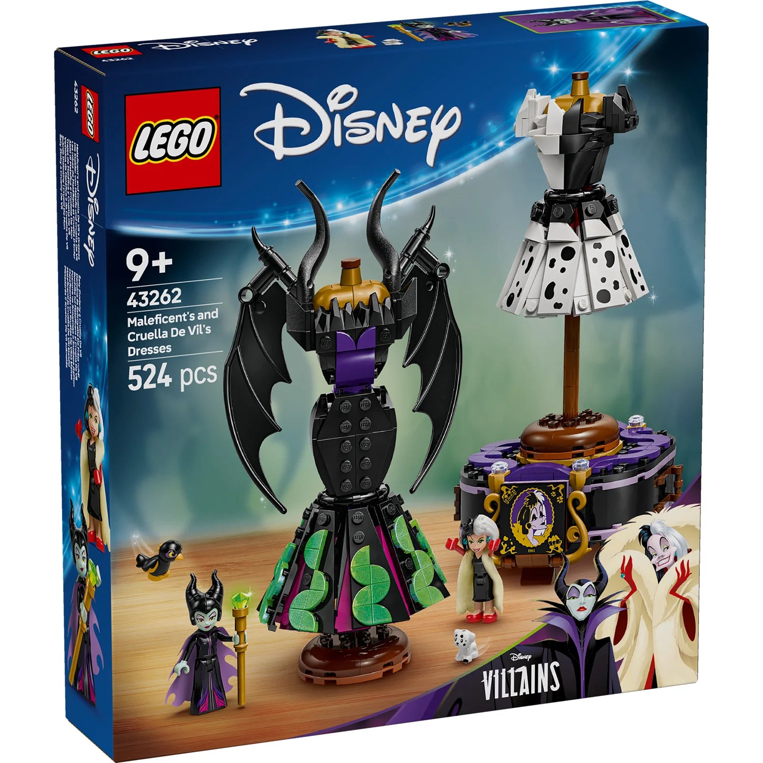 Disney™ - Villains Maleficent’s and Cruella De Vil’s Dresses (43262)