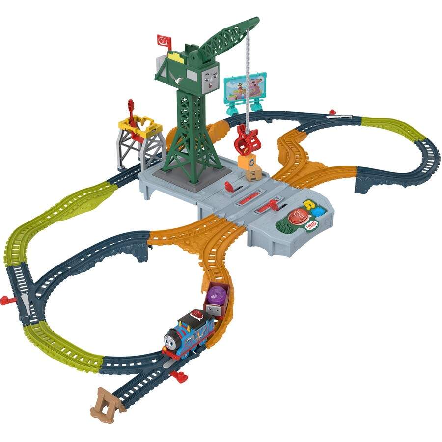 Thomas & Friends™ - Motorised Thomas Talking Cranky Delivery Train Set Set - NEW!