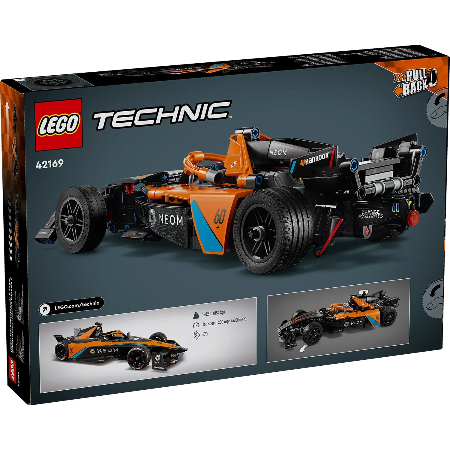 LEGO® Technic™ NEOM McLaren Formula E Race Car (42169)