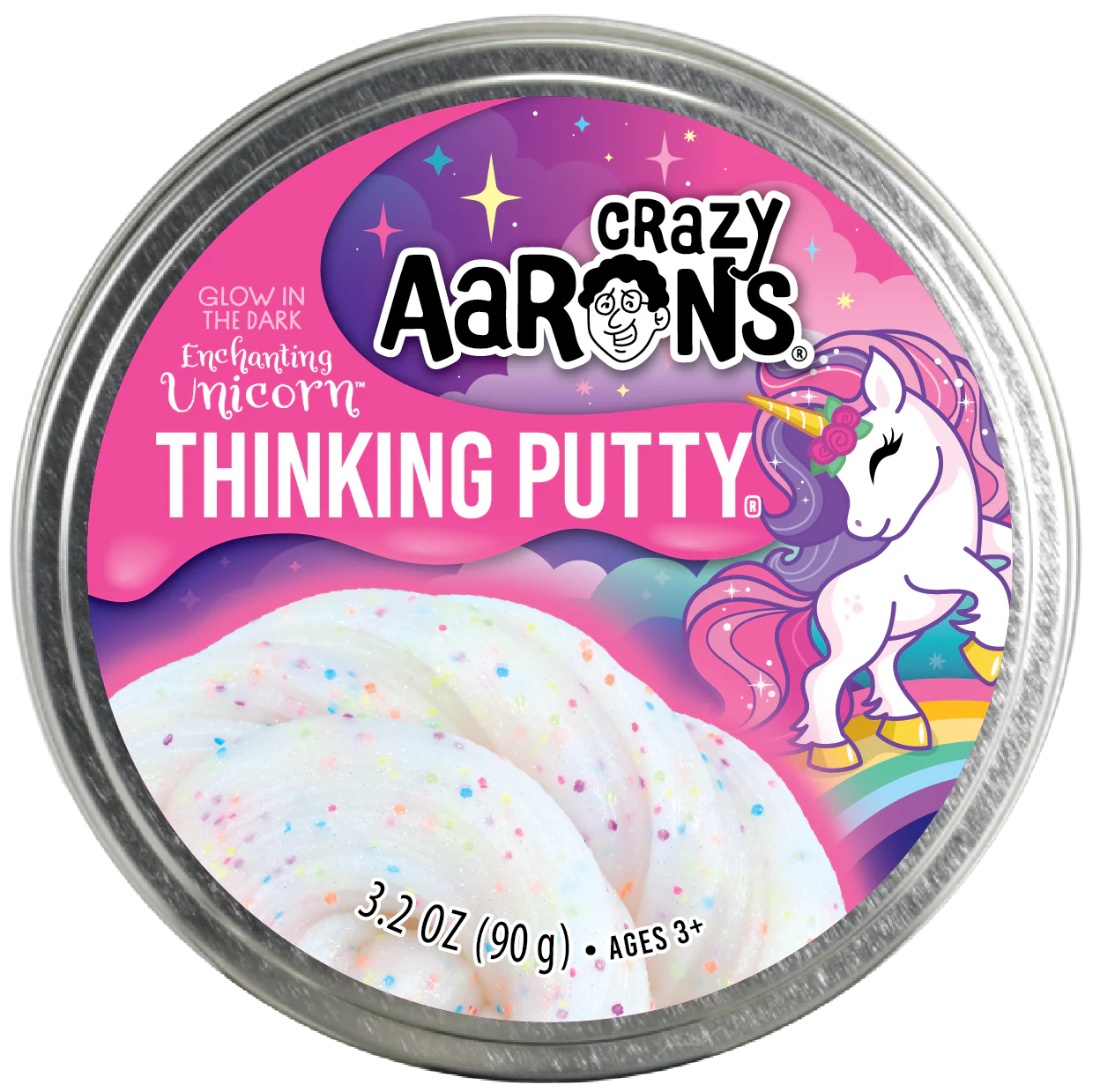 Crazy Aaron's Putty - Enchanting Unicorn - GlowBrights