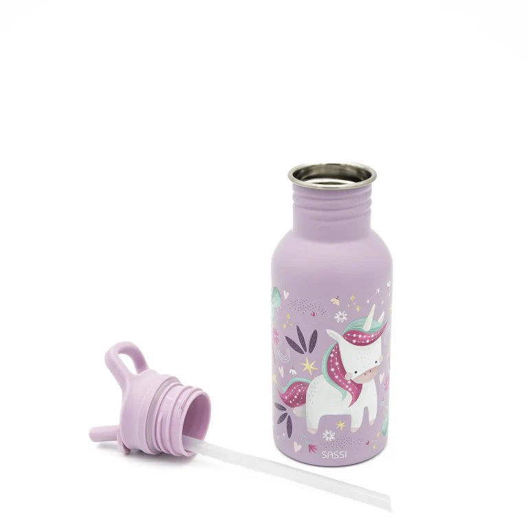 Stainless Steel Drink Bottle 500ml - Sparkly the Unicorn