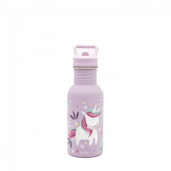 Stainless Steel Drink Bottle 500ml - Sparkly the Unicorn