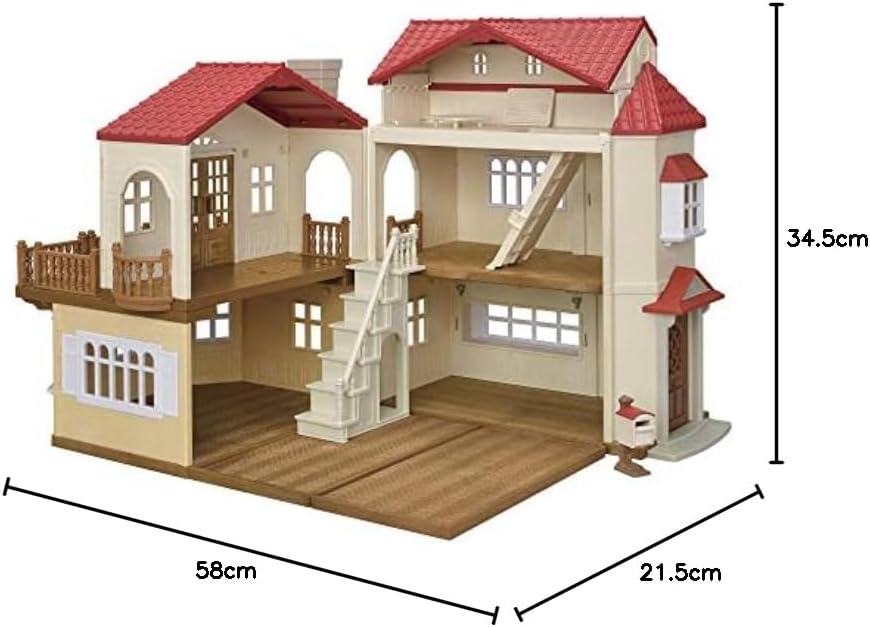 Sylvanian Families - Red Roof Country Home with Secret Attic Playroom