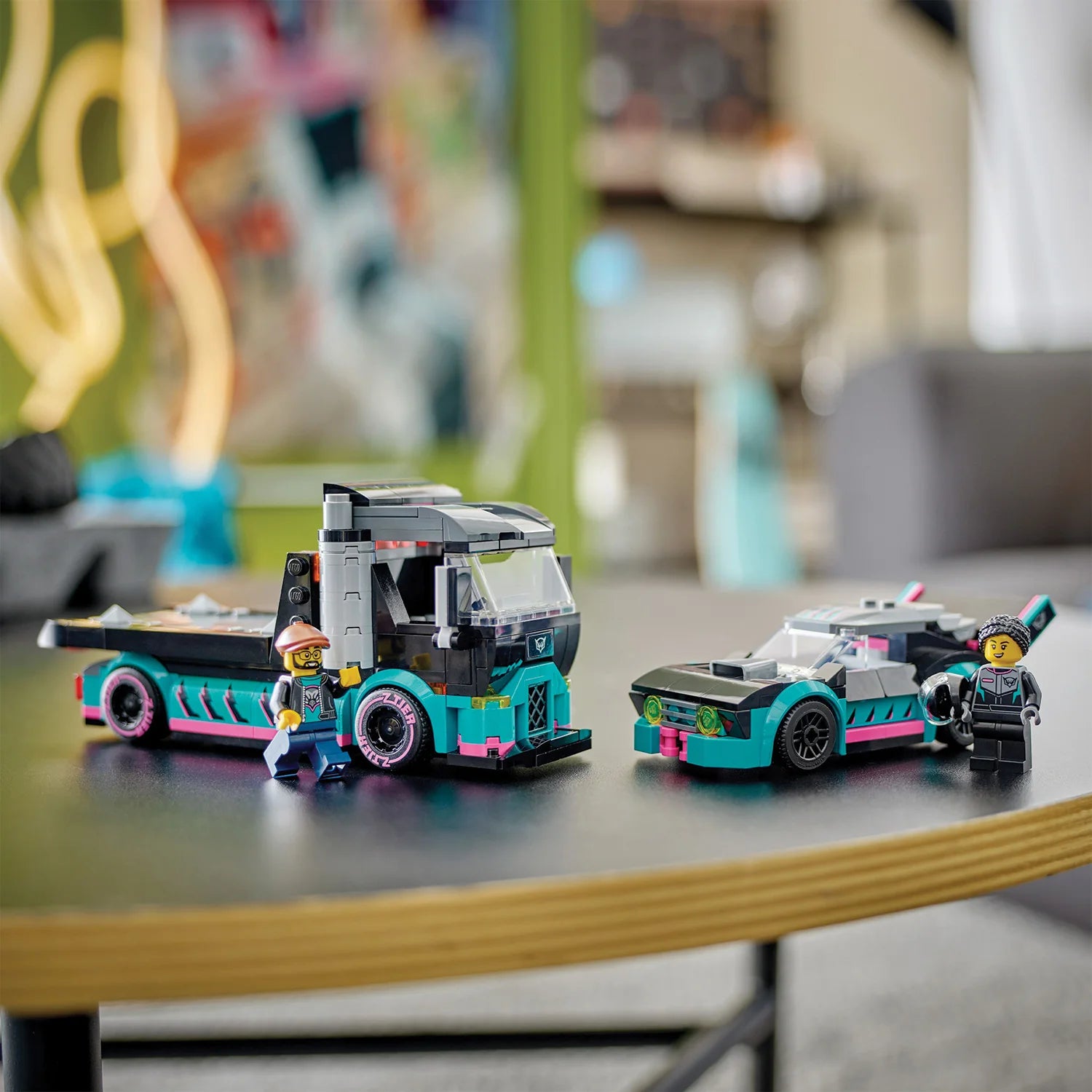 City - Race Car and Car Carrier Truck (60406)