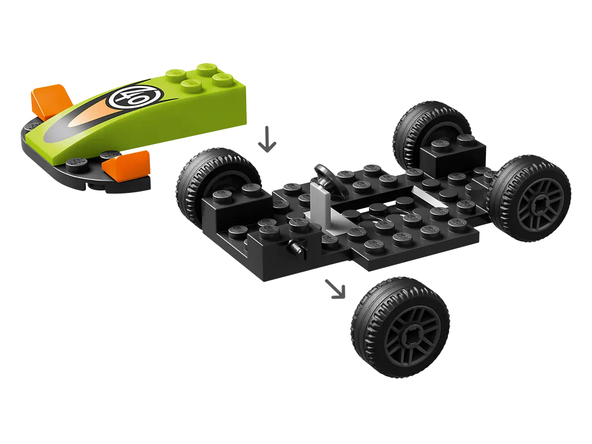 City - Green Race Car (60399)