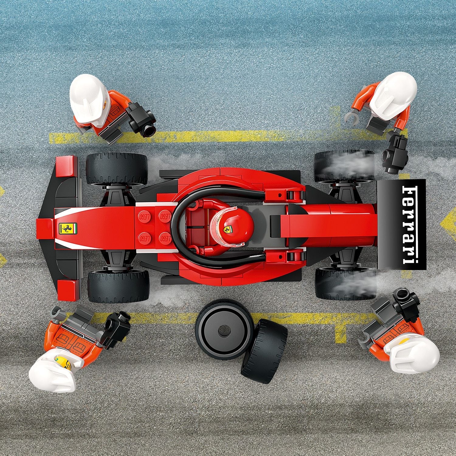 City F1® Pit Stop & Pit Crew with Ferrari Car (60443)