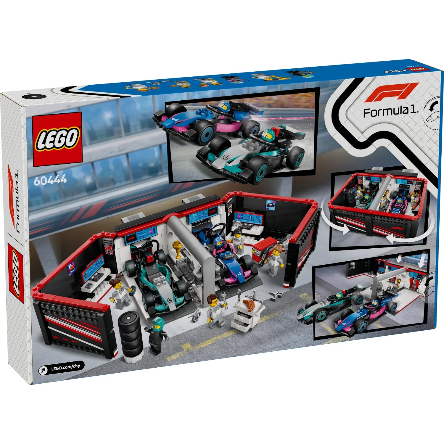 City F1® Garage & Mercedes-AMG & Alpine Cars (60444)