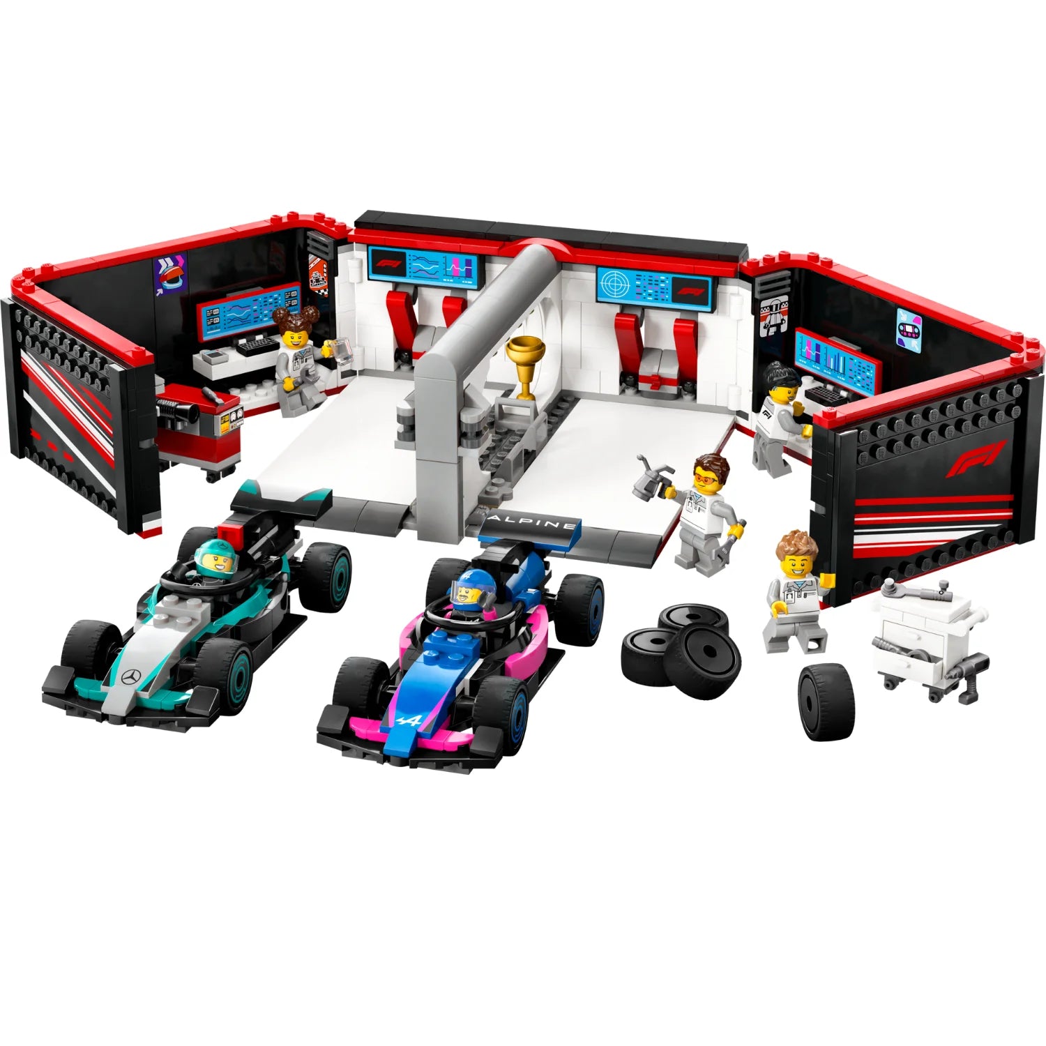 City - F1® Garage & Mercedes-AMG & Alpine Cars (60444)