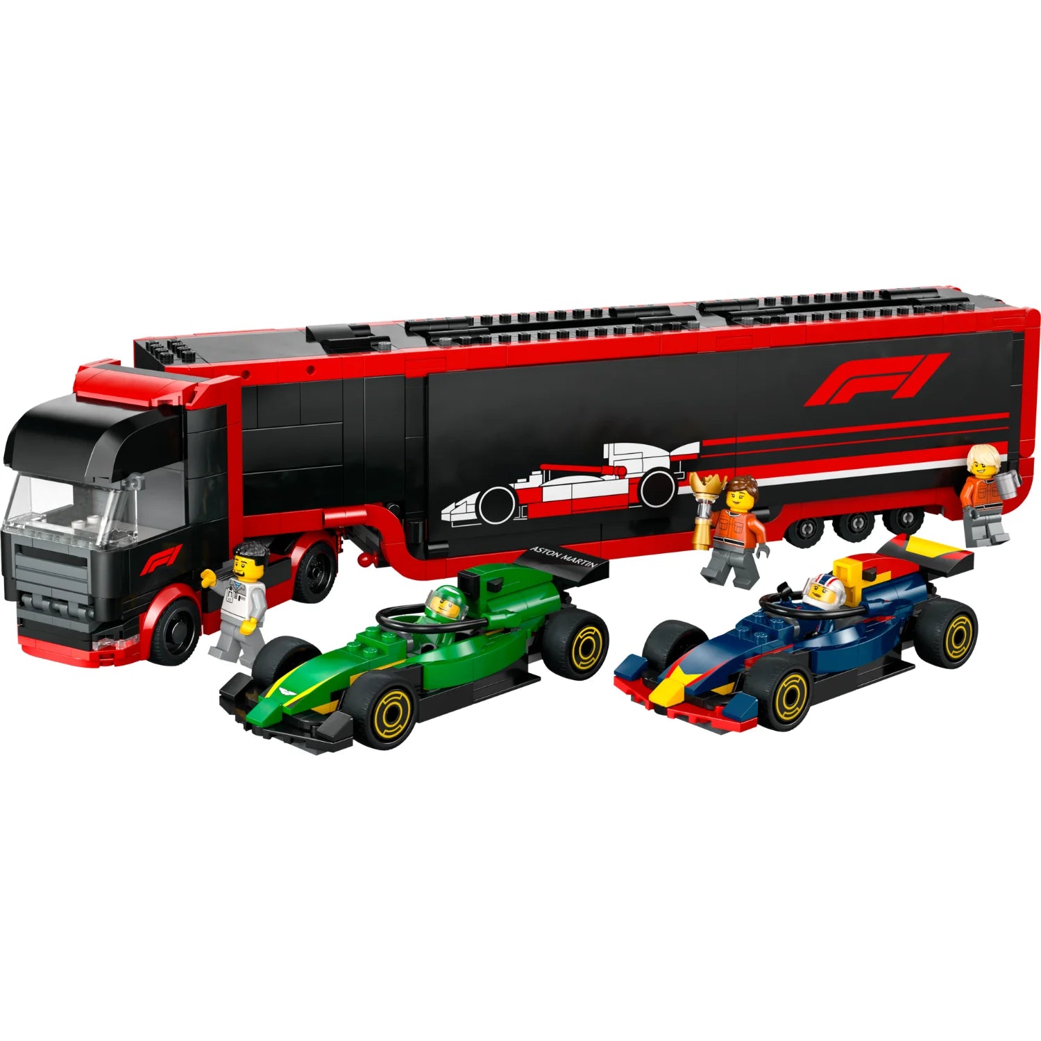 City - F1® Truck with RB20 & AMR24 F1® Cars (60445)