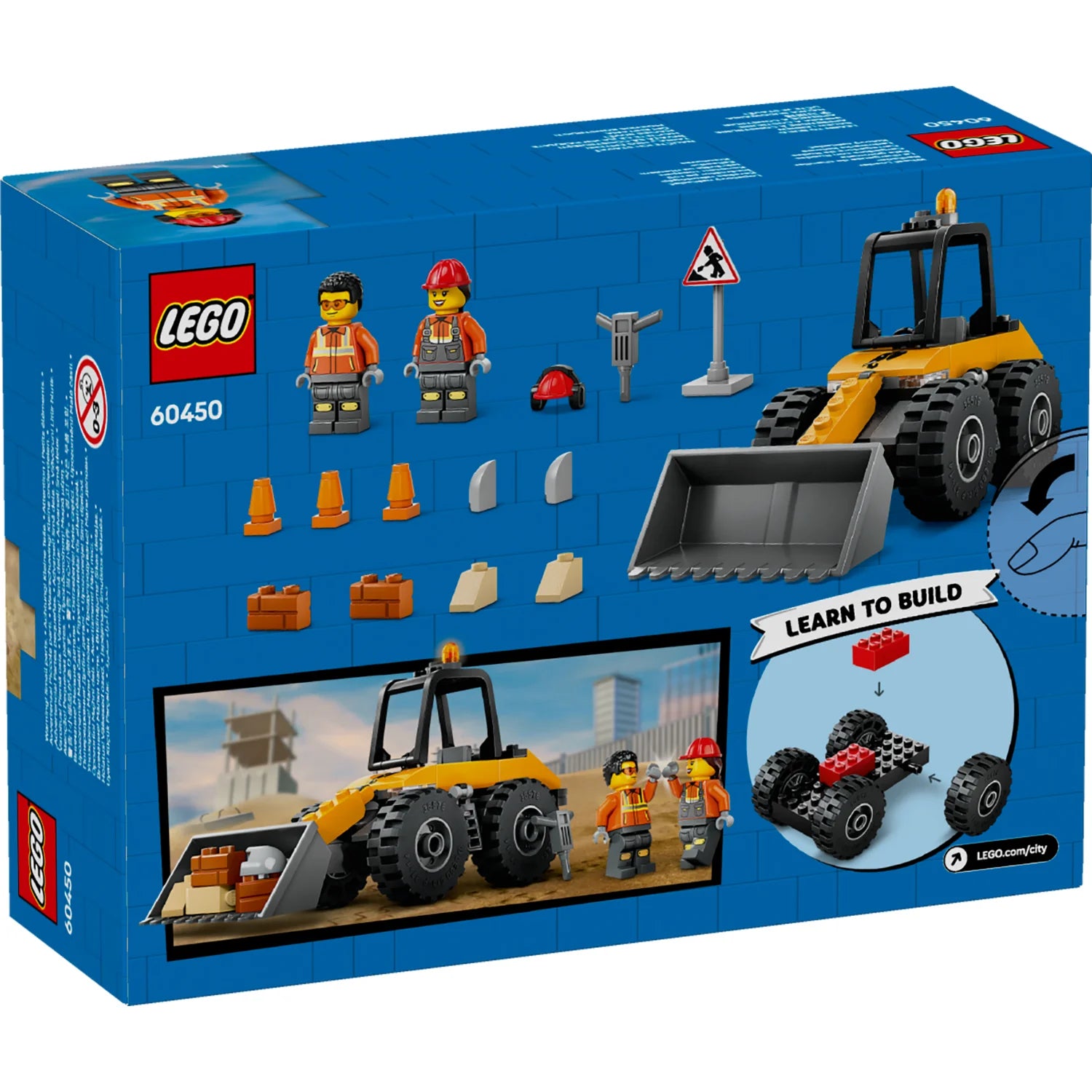 City - Yellow Construction Wheel Loader (60450)