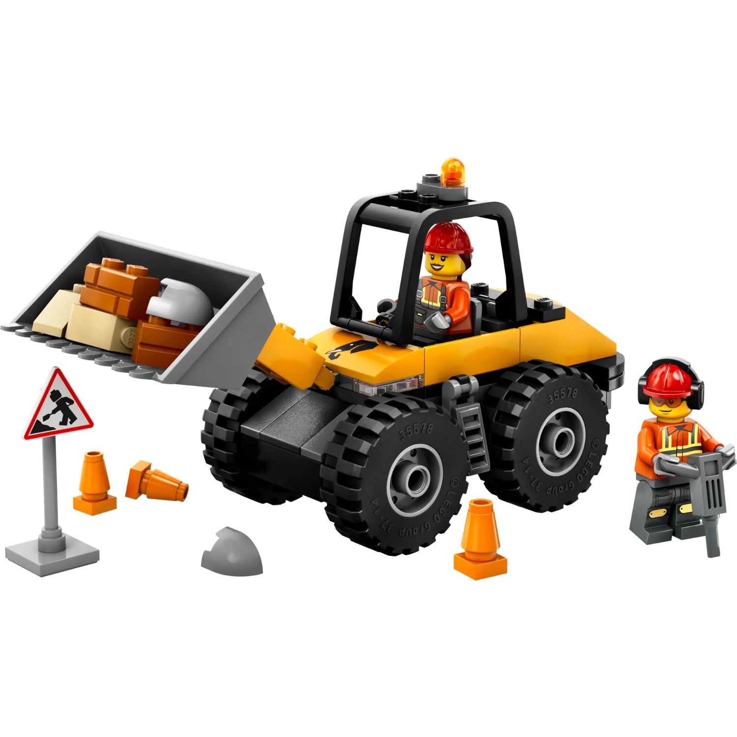 City - Yellow Construction Wheel Loader (60450)