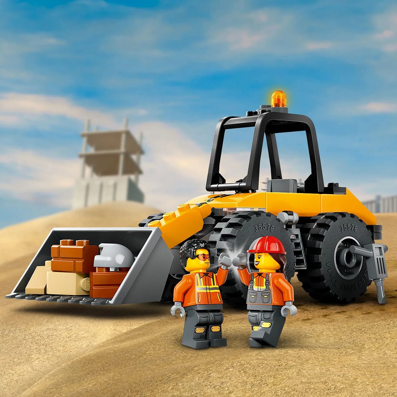 City - Yellow Construction Wheel Loader (60450)