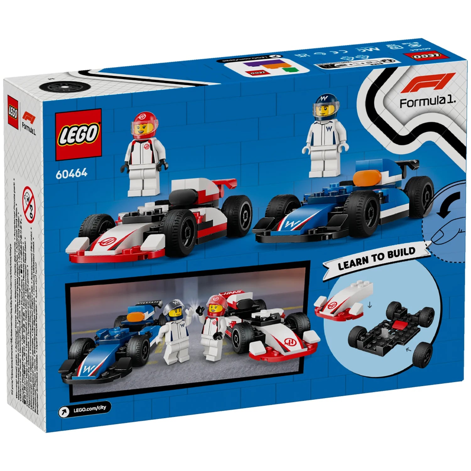 City F1® Williams Racing & Haas F1® Race Cars (60464)