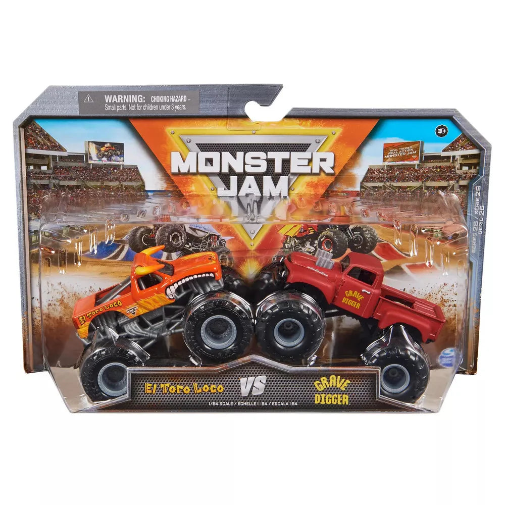 Monster Jam 1:64 Diecast Trucks - 2 Pack - Series 26