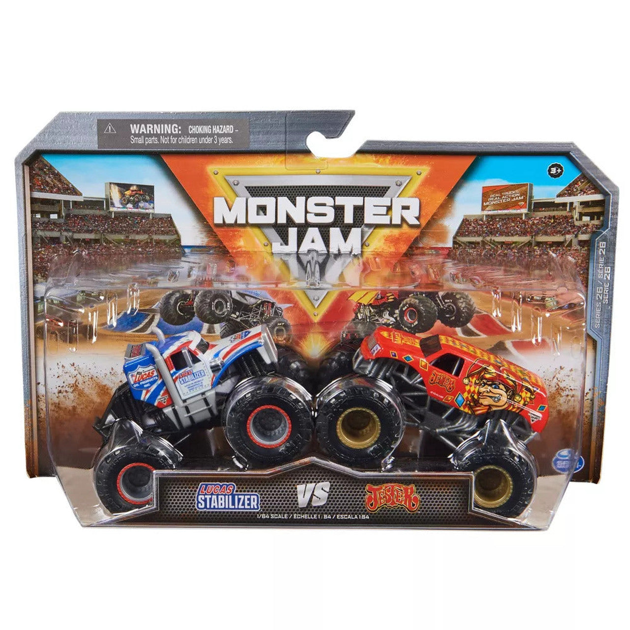 Monster Jam 1:64 Diecast Trucks - 2 Pack - Series 26