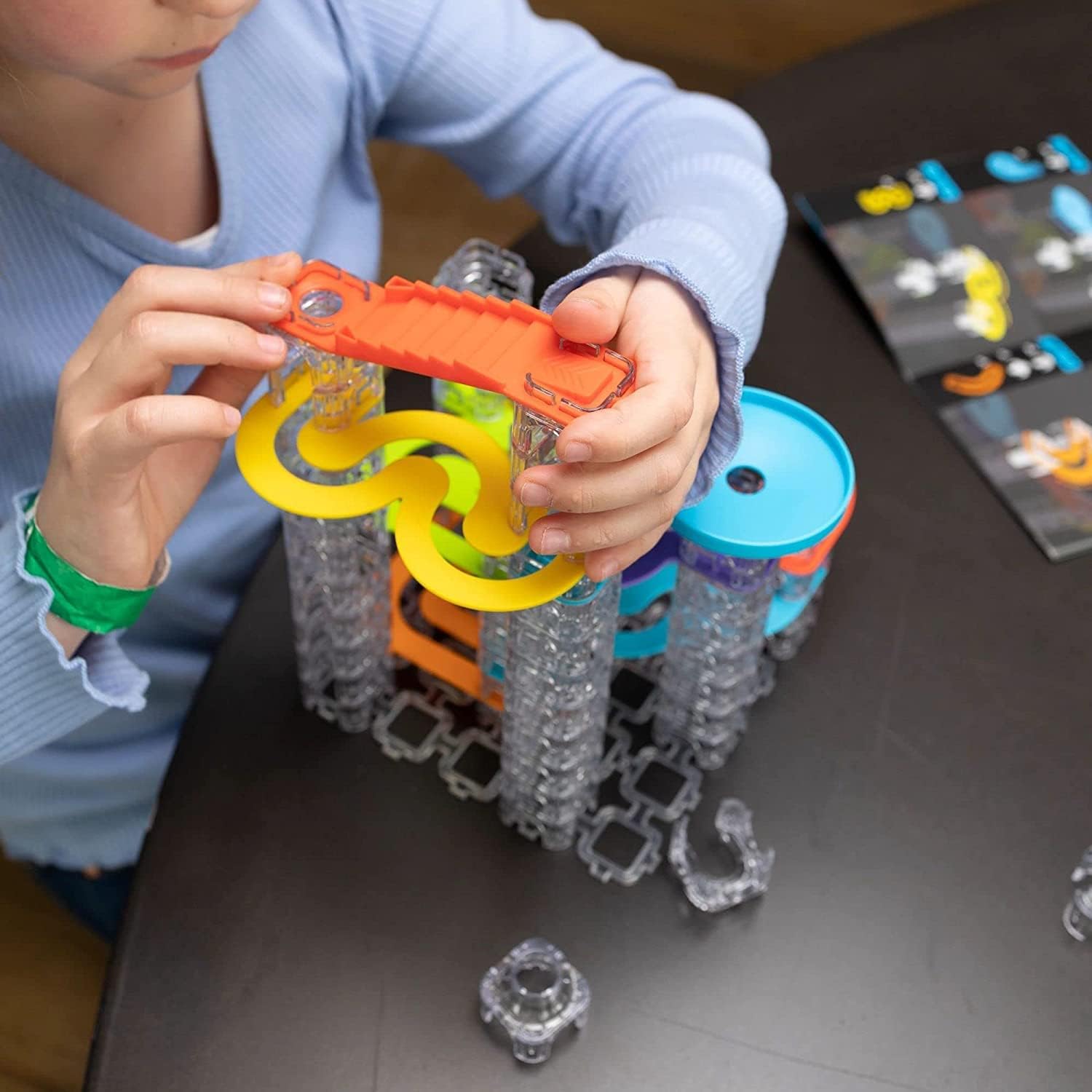 Fat Brain - Trestle Tracks Marble Run - Builder Set