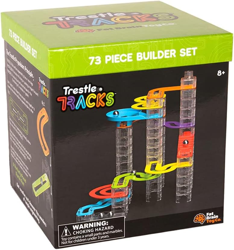 Fat Brain - Trestle Tracks Marble Run - Builder Set