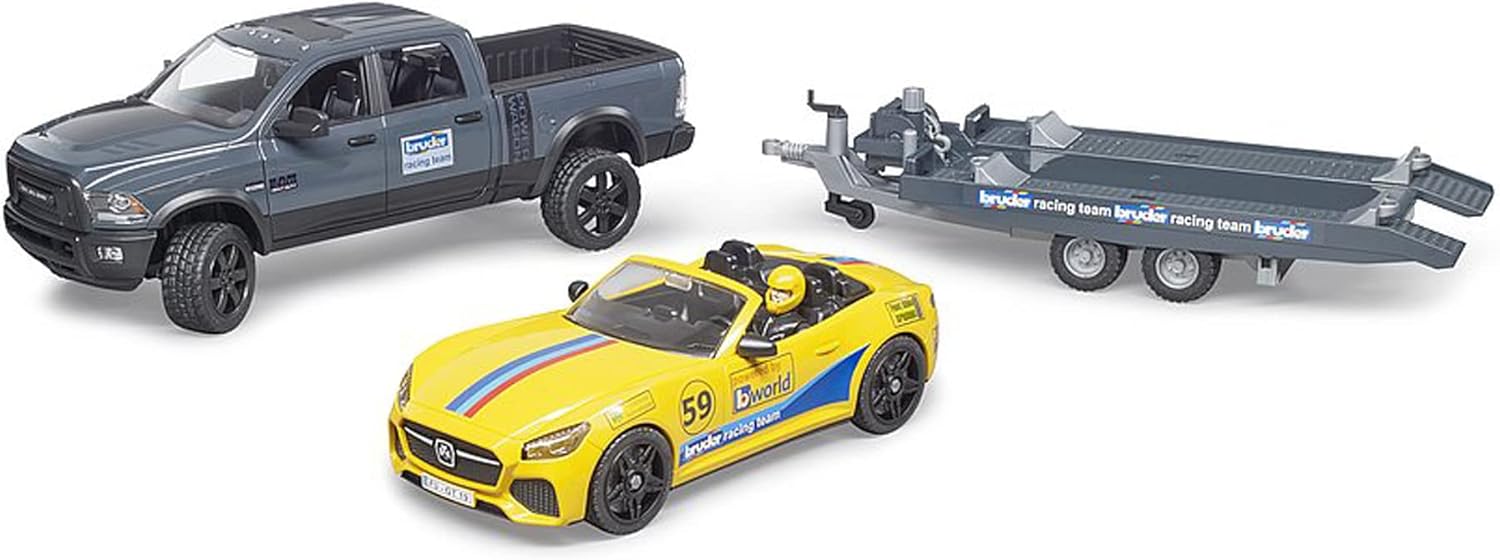 Bruder - 1:16 RAM 2500 Power Wagon & Bruder Road Racing Team (02504)