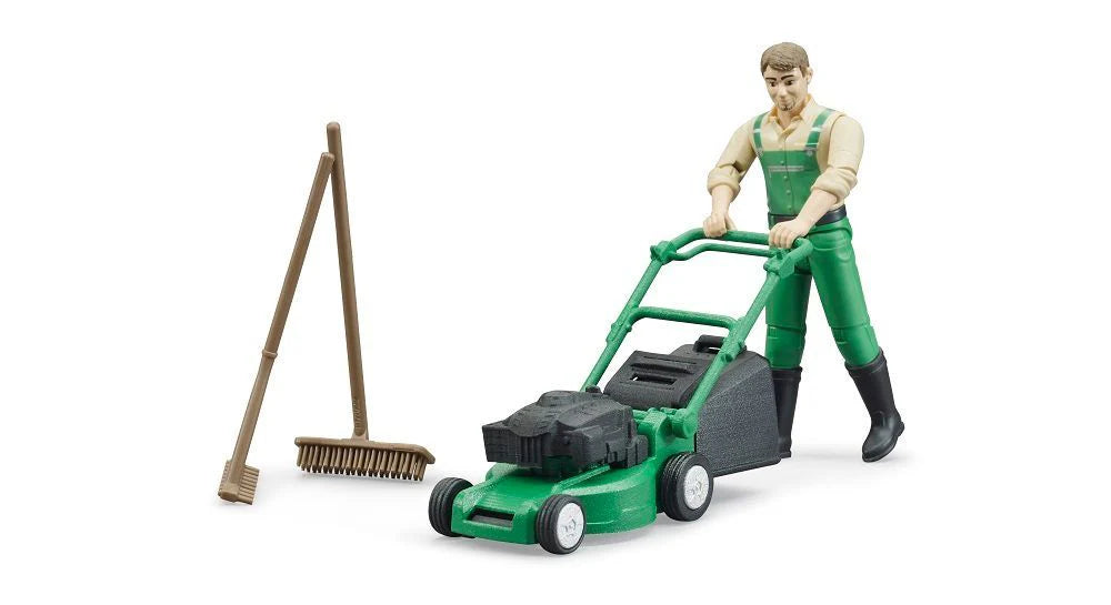 Gardener w/ Lawnmower and Equipment (62103)