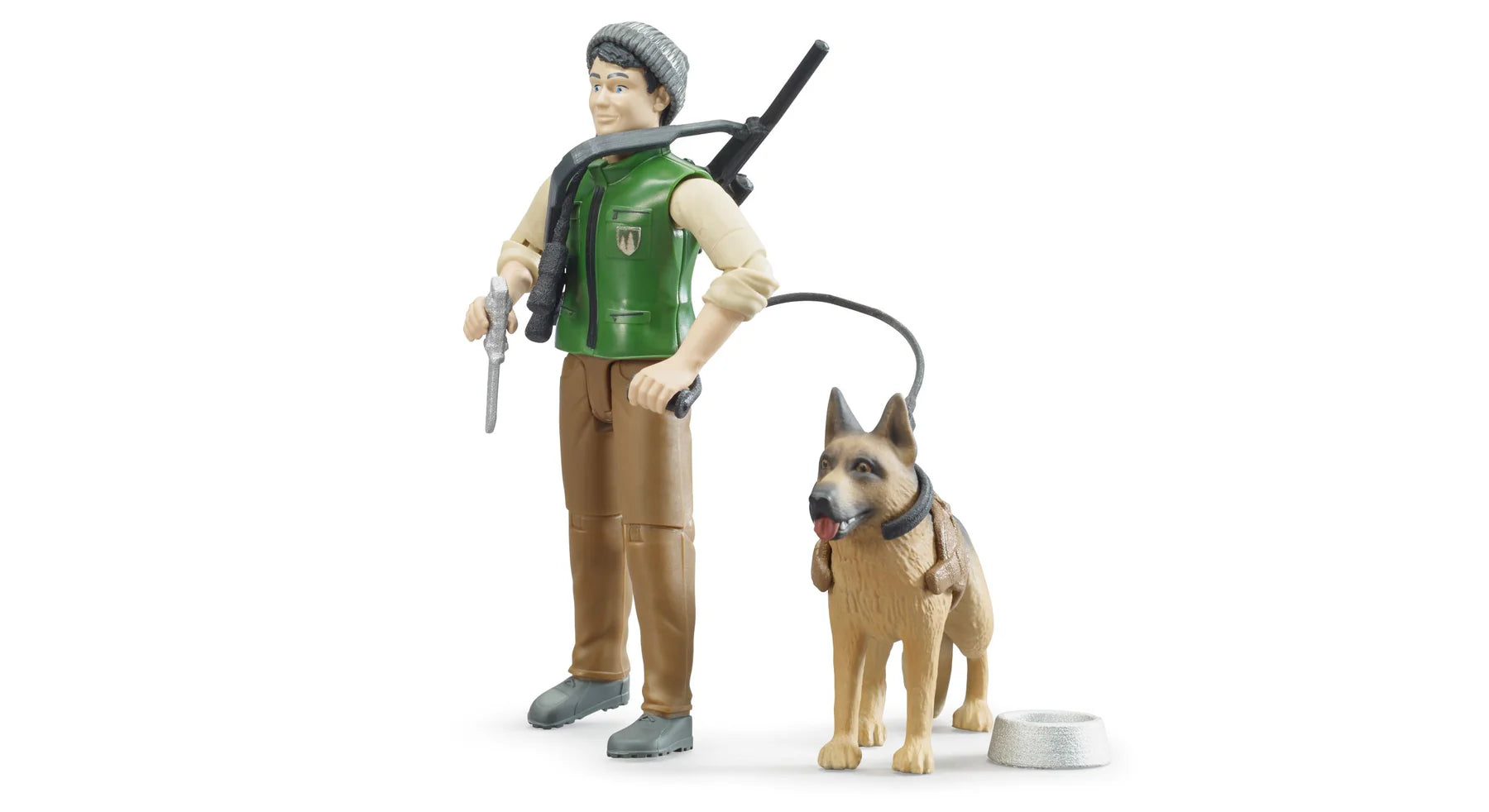 Bruder - Bworld Figure - Forest Ranger w/ Dog and Equipment (62660)