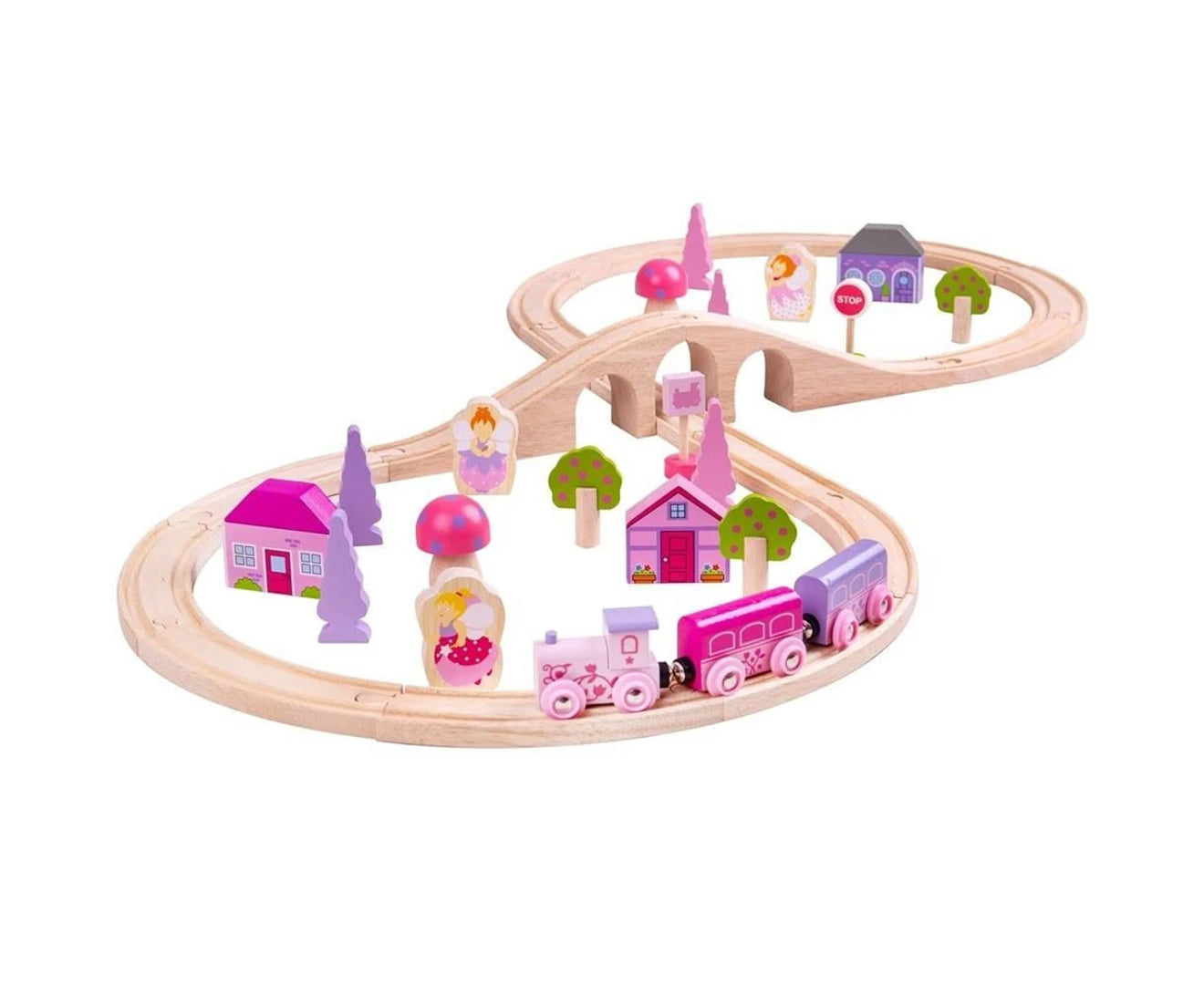 Bigjigs - Fairy Figure of Eight Train Set