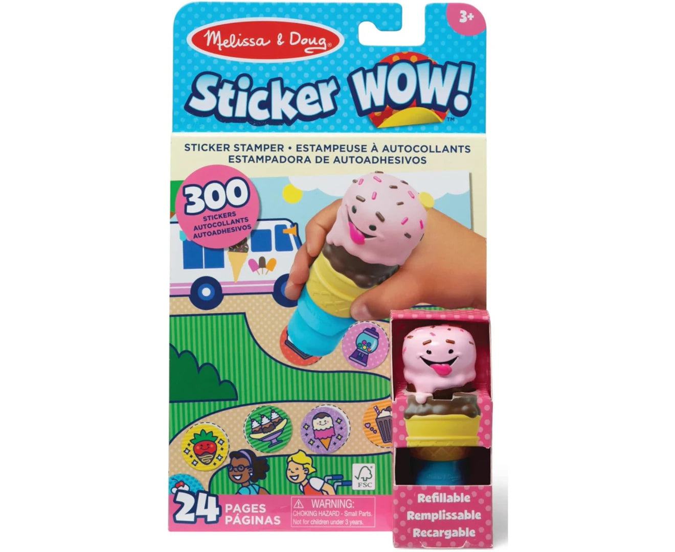 Sticker WOW! Activity Pad Set - Frosty the Ice Cream - NEW!