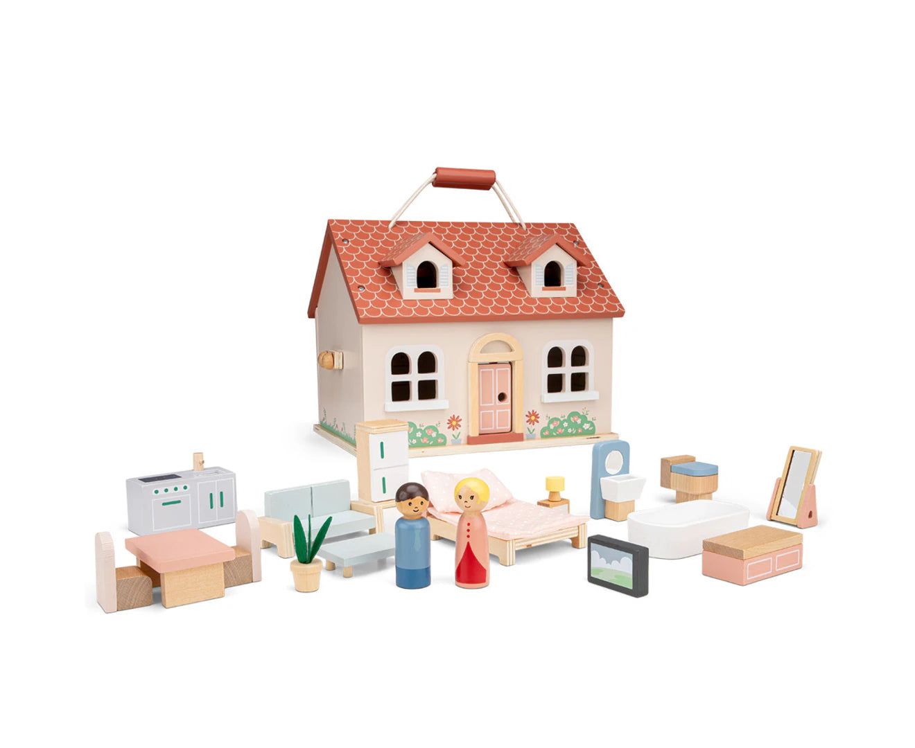 Mini Doll House with Furniture