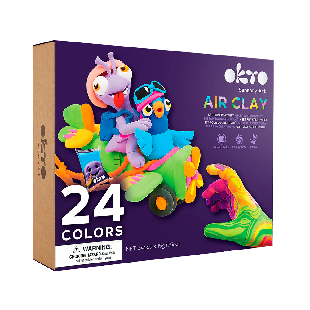 Sensory Art - 24 Colours Air Clay Creativity Set